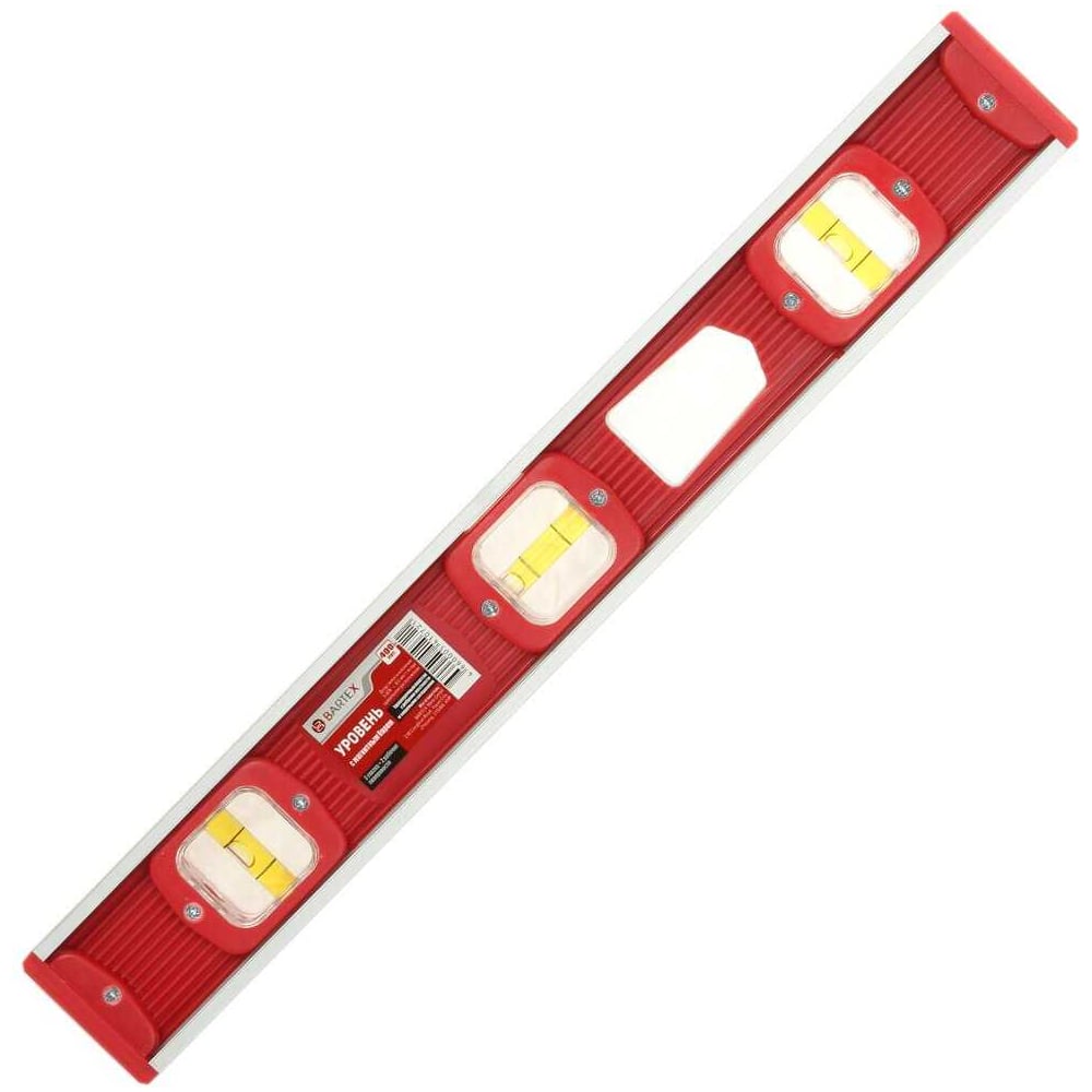 Изображение товара Пластиковый магнитный уровень BARTEX 400 мм с 3 глазками и магнитом