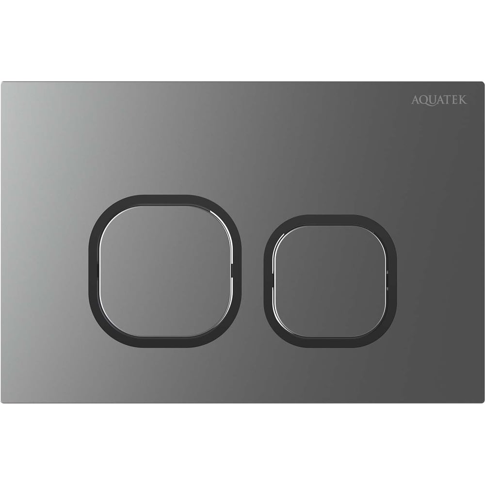 Изображение товара Панель смыва AQUATEK KDI-0000060(BC-1) для унитаза, оружейная сталь, механическое управление