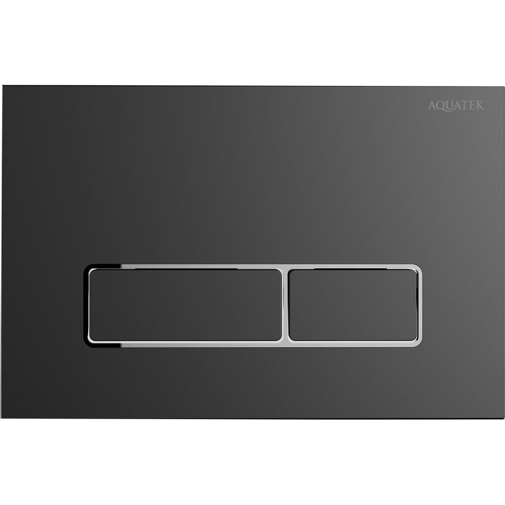 Изображение товара Панель смыва AQUATEK KDI-0000065(HC-1) для унитаза 162х244 мм хром оружейная сталь
