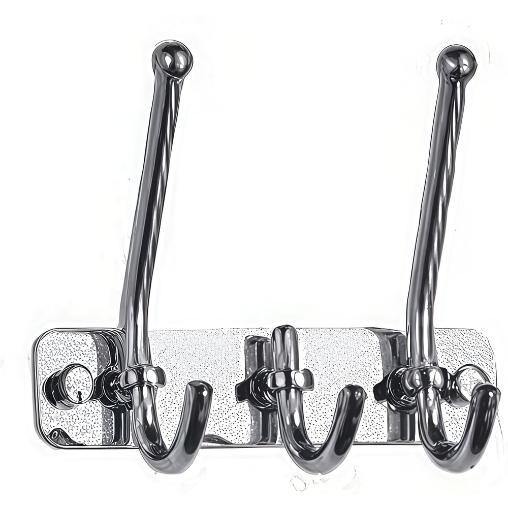 Изображение товара Крючок из металла с серебристым покрытием 3 шт ООО ПКФ Сварком СанТех