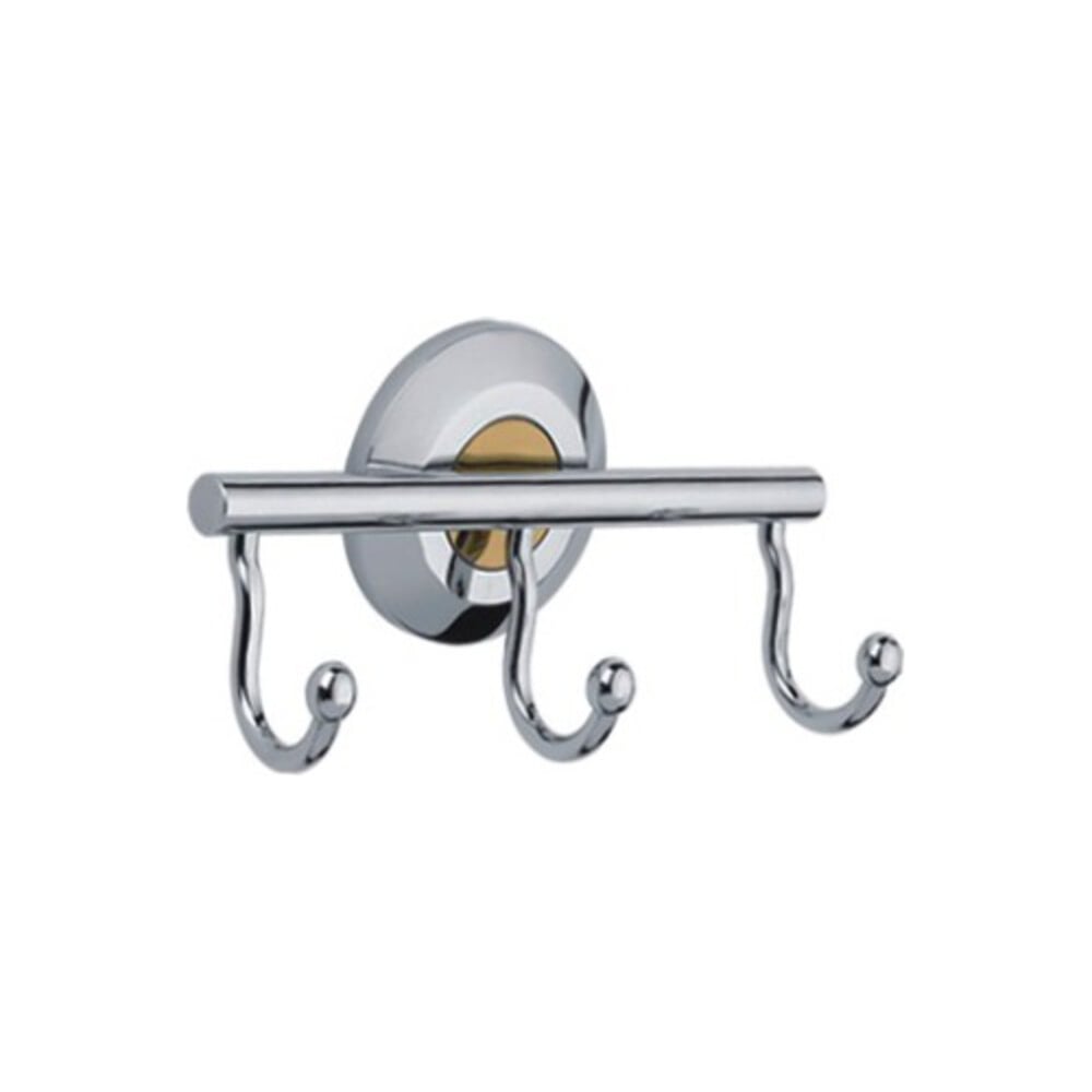 Изображение товара Крючок х 3 металл серебристый упаковка 1 шт Сварком СанТех s016949