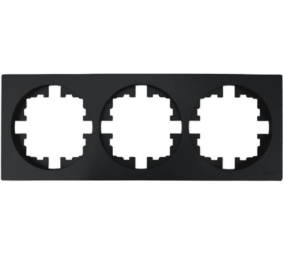 Изображение товара Рамка 3-ая Lezard OSEN без вставки, чёрный бархат 743-4200-148