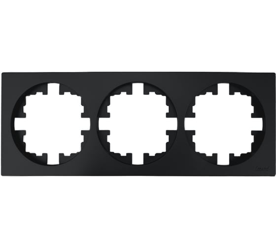 Изображение товара Рамка 3-ая б/вст чёрный бархат Lezard OSEN 743-4200-148