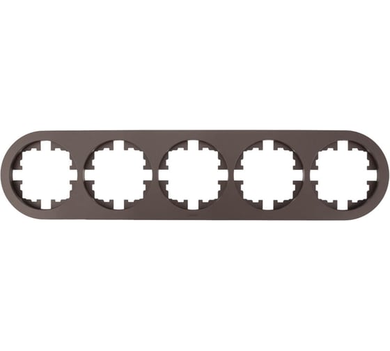 Изображение товара Рамка 5-ая Lezard OSEN без вставки, шоколад, круглая 744-7300-150