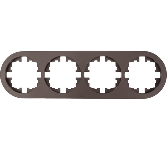 Изображение товара Рамка 4-ая б/вст круглая Lezard OSEN шоколад 744-7300-149