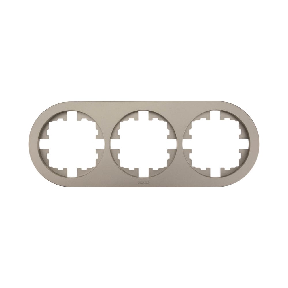 Изображение товара Рамка 3-ая Lezard OSEN без вставки титан для кабель-каналов