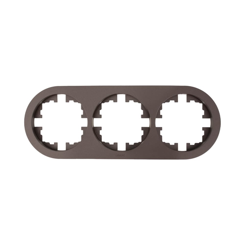 Изображение товара Рамка 3-ая Lezard OSEN без вставки шоколад круглая
