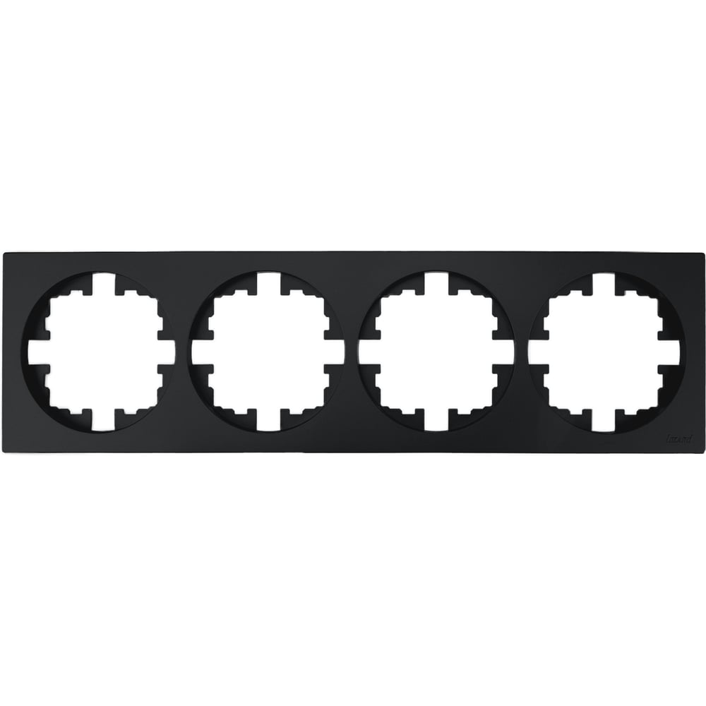 Изображение товара Рамка 4-ая Lezard OSEN без вставки черный бархат