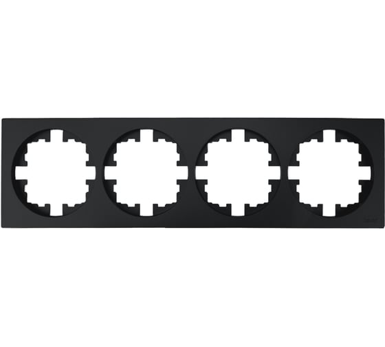 Изображение товара Рамка 4-ая б/вст Lezard OSEN чёрный бархат 743-4200-149