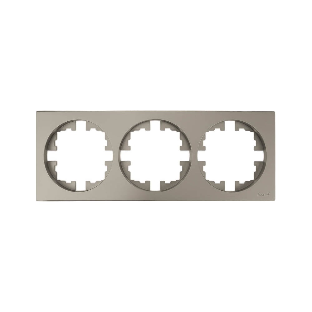 Изображение товара Рамка 3-ая Lezard OSEN без вставки, титан 743-3700-148