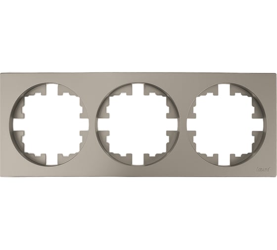 Изображение товара Рамка 3-ая б/вст титан Lezard OSEN 743-3700-148