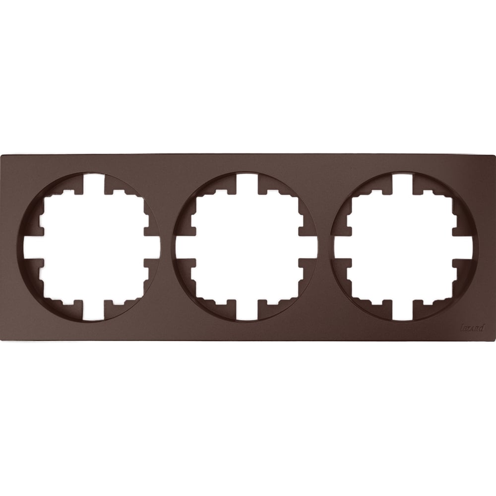 Изображение товара Рамка 3-ая Lezard OSEN без вставки шоколад 743-7300-148