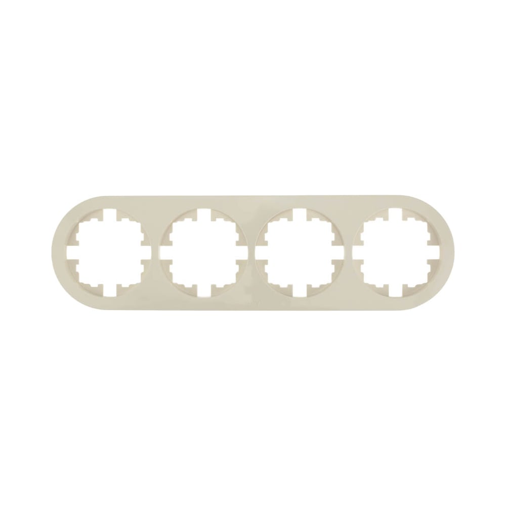 Изображение товара Рамка 4-ая Lezard OSEN без вставки слоновая кость круглая