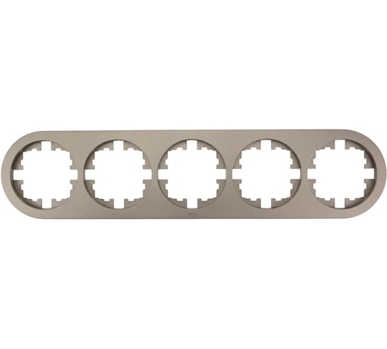 Изображение товара Рамка 5-ая б/вст круглая Lezard OSEN титан 744-3700-150