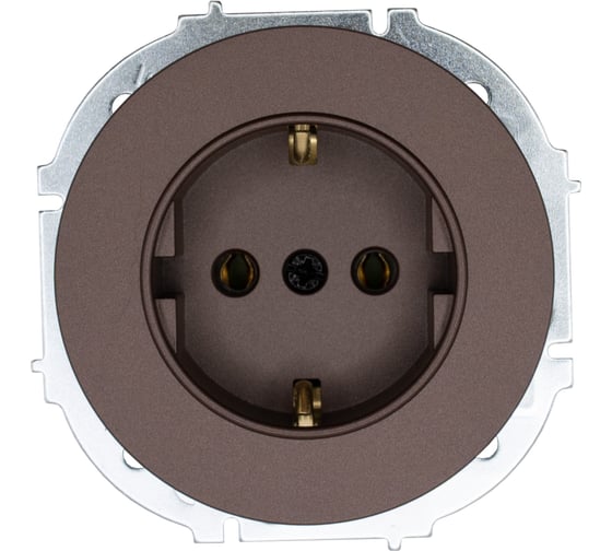 Изображение товара Розетка с/з ПБТ (упаковка 10 шт) Lezard OSEN шоколад 743-7388-122B