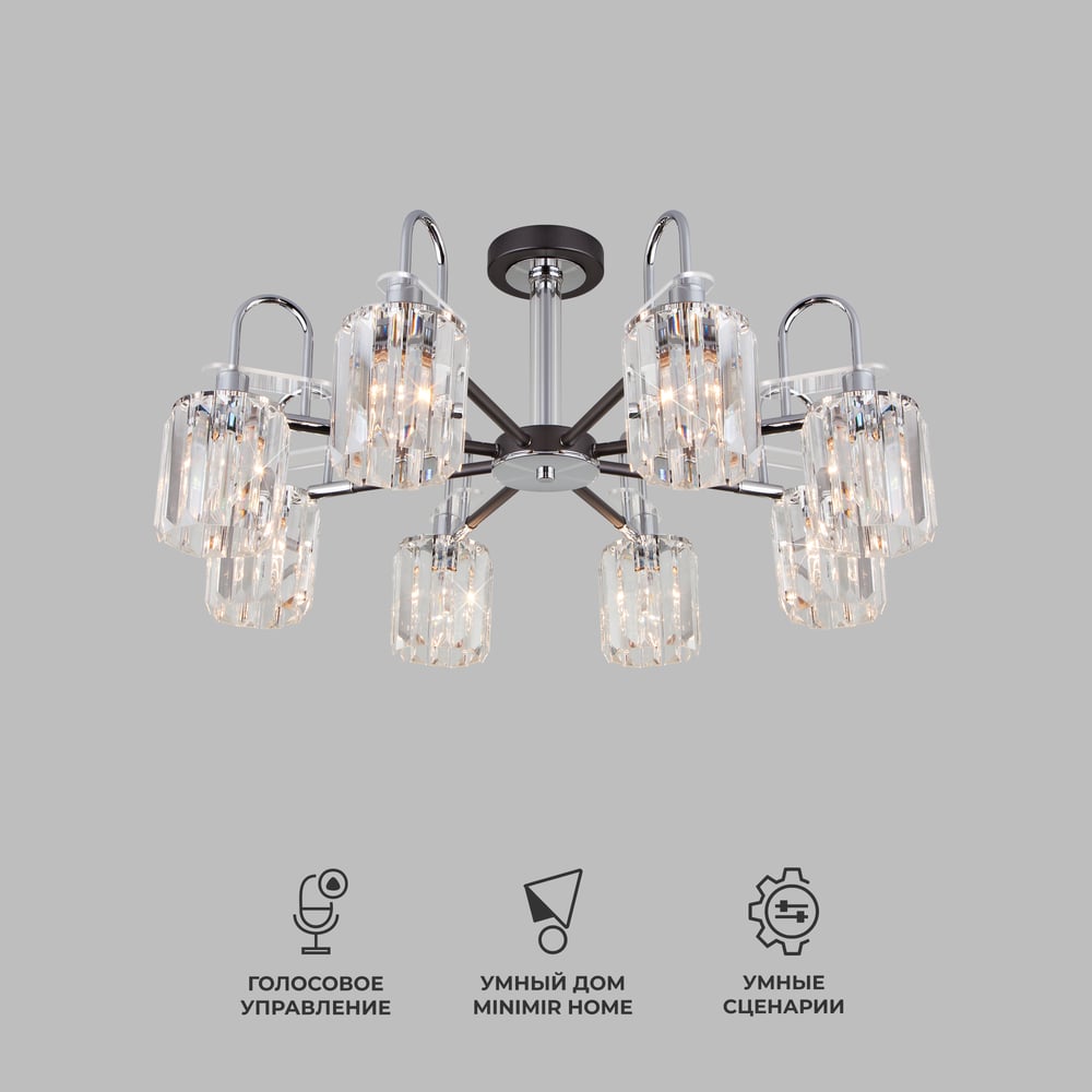 Изображение товара Потолочный светильник Eurosvet 70090 8 графит