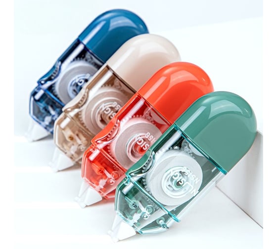 Изображение товара Набор корректирующих лен DELI NUSIGN 5мм x 6м, ассорти (24 шт. в наборе) NS156