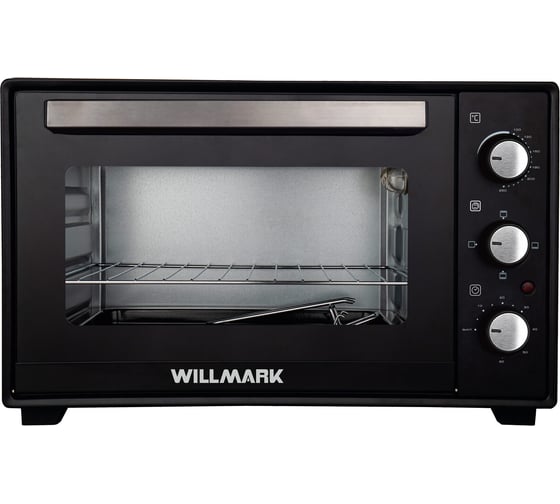 Изображение товара Мини-печь Willmark WCO-501BL (50л, 2 стеклокерам.конф.1300+900Вт, лампа, 4 линейных ТЭНа, черн.) 1001435