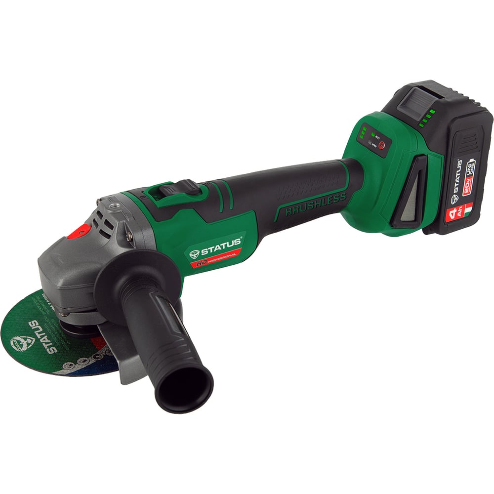 Изображение товара Бесщеточная угловая шлифмашина STATUS SH 125 E UniOne 125 мм профессиональный инструмент