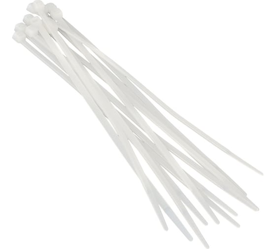 Изображение товара Хомуты Sturm 200х3,6 мм, пластмассовые, белые, 100 шт. 7012-04-200