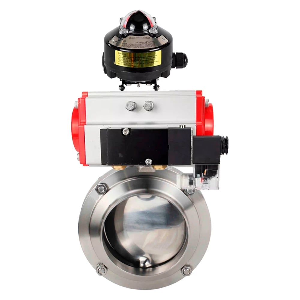 Изображение товара Затвор DN.ru дисковый 304-304-EPDM Ду20 Ру10 из нержавеющей стали