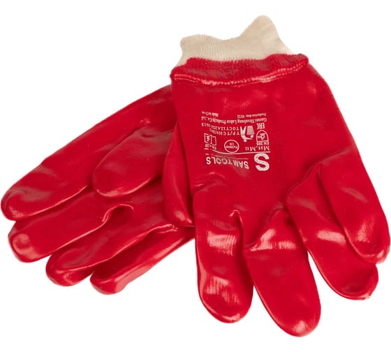 Изображение товара Маслобензостойкие перчатки SAMGRUPP красные, гранат р.10/XL SAMC-074000004