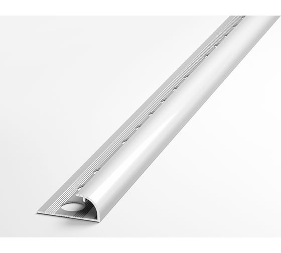 Изображение товара Профиль окантовочный полукруглый алюминиевый ЛУКА 9 мм, 2,7 м, Без покрытия УТ000013266