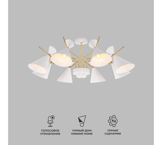 Изображение товара Потолочный светильник Eurosvet 70114 8 белый a047643
