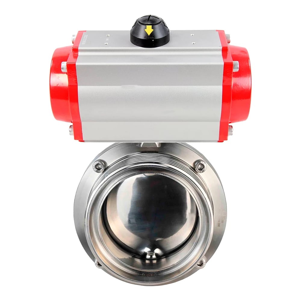 Изображение товара Затвор DN.ru дисковый 304-304-Sil-2W-T-H Ду65 Ру10