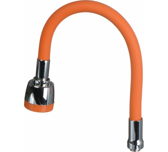 Изображение товара Гибкий излив с лейкой Melodia della vita 2 режима, оранжевый 49 мм 34398