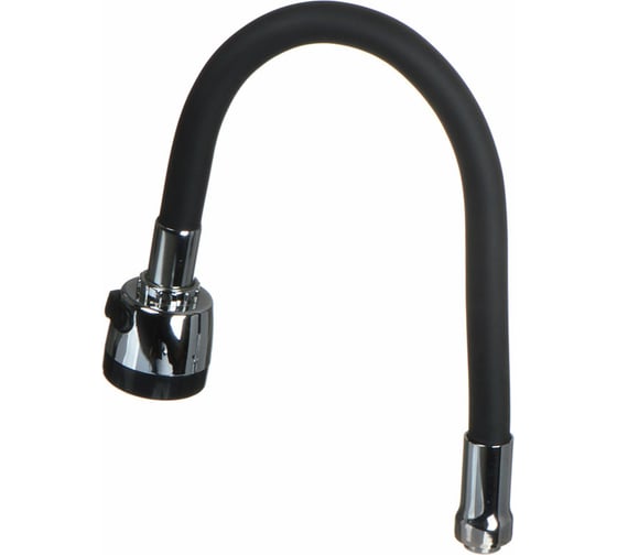 Изображение товара Гибкий излив с лейкой Melodia della vita 2 режима, черный 49 мм 34393
