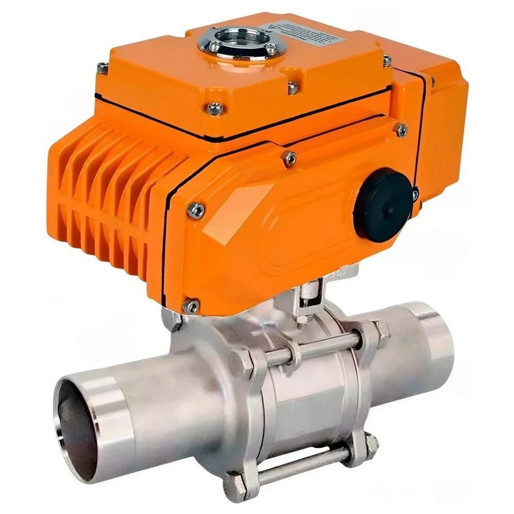 Изображение товара Кран шаровой DN.ru 316-316-PTFE-W-ISO-H Ду25 с электроприводом 220В