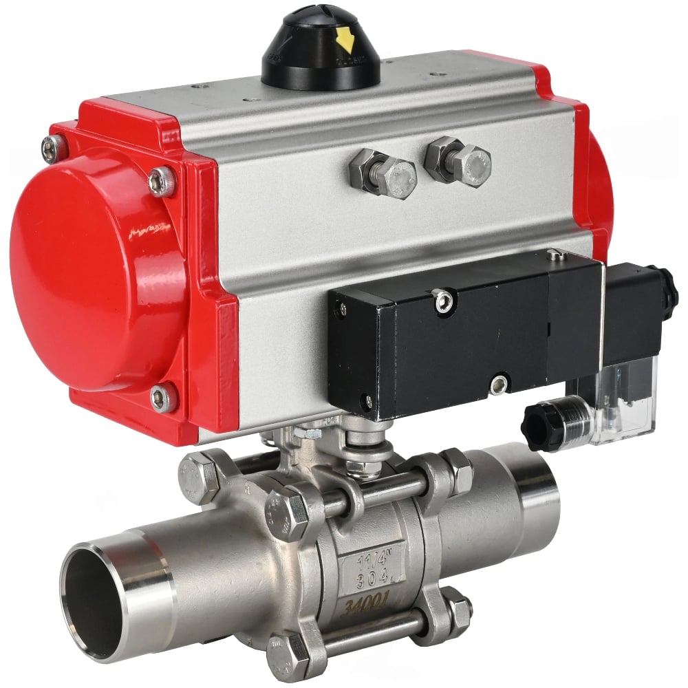 Изображение товара Кран шаровой DN.ru 316-316-PTFE-W-ISO-H Ду25 Ру63