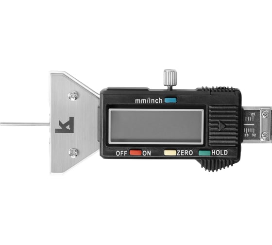 Изображение товара Штангенглубиномер цифровой КАЛИБРОН ШГЦ изм. глуб. протектора шин 0-25 0,01 металл.осн. ГРСИ 89204-23 КЛБ 1090628