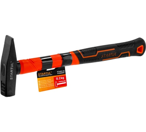 Изображение товара Молоток STARTUL 0,2кг с фибергл.рукояткой  STANDART ST2403-02