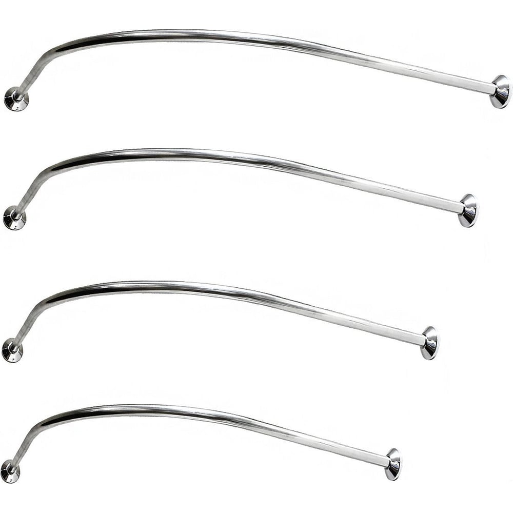 Изображение товара Симметричный карниз GoGo из нержавеющей стали хромированный 900х900 мм