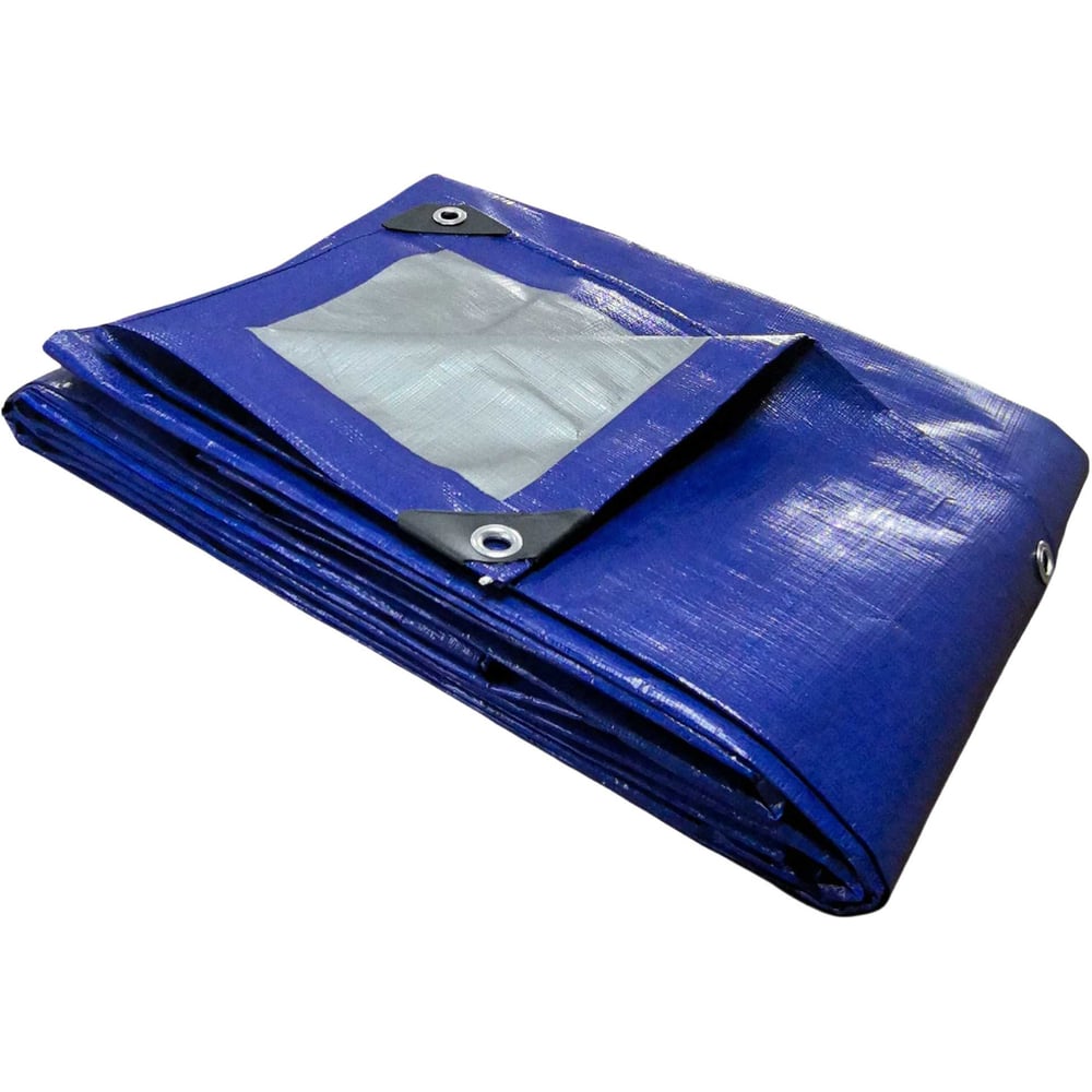 Изображение товара Тент универсальный ЧЗМ Защитник 140 5х6м синий/серебристый 8371