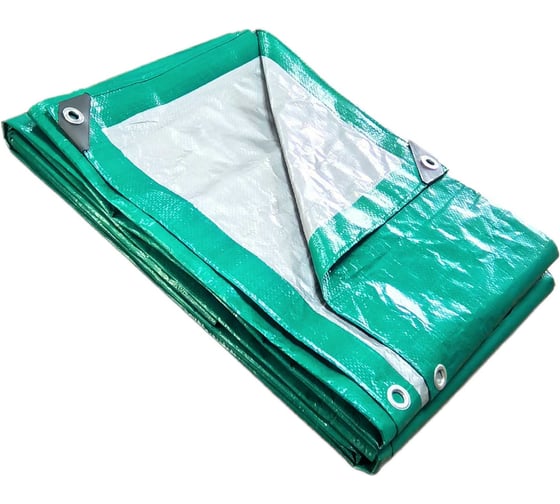 Изображение товара Тент универсальный ЧЗМ Защитник 120 3х4м зеленый/серебристый 8346