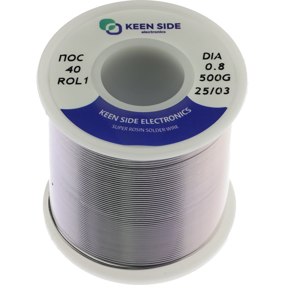 Изображение товара Припой KEEN SIDE Sn40/Pb60 с флюсом 500г