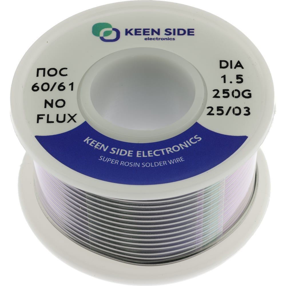Изображение товара Припой KEEN SIDE Sn60/Pb40-d1.5-250g ПОС 60/61 192733