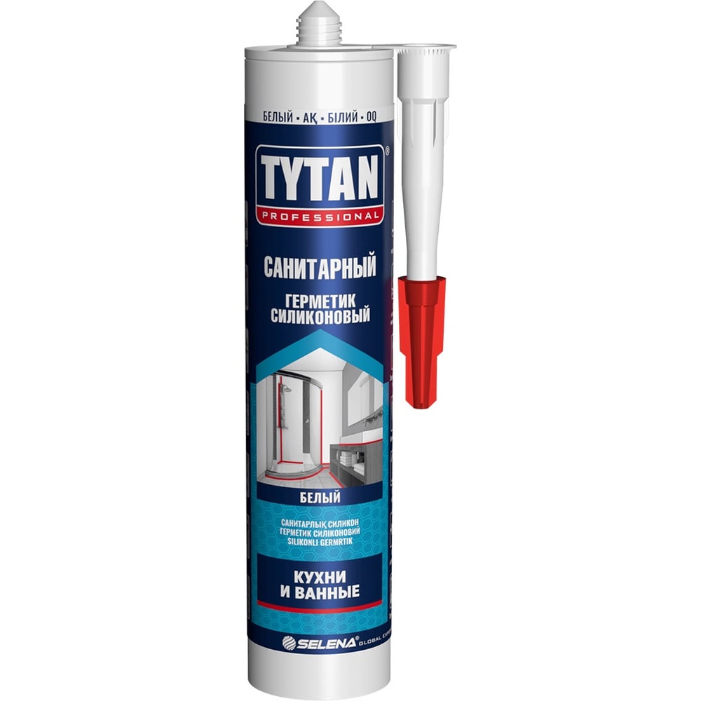 Герметик силиконовый санитарный Tytan Professional белый 280 мл - 2