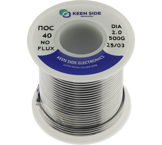 Изображение товара Припой KEEN SIDE Sn40/Pb60-d2.0-500g ПОС 40 192728