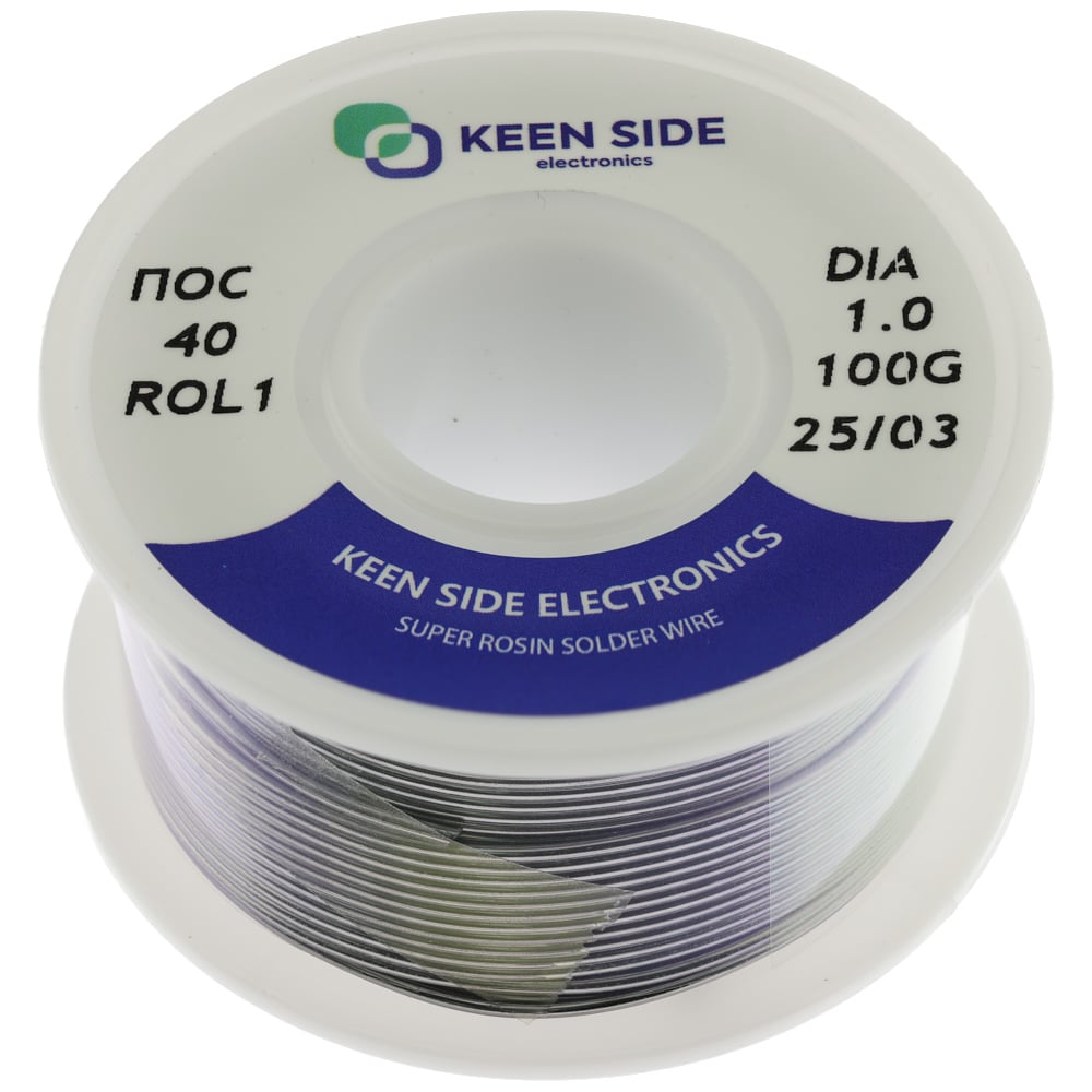 Изображение товара Припой KEEN SIDE Sn40/Pb60 для пайки меди и латуни