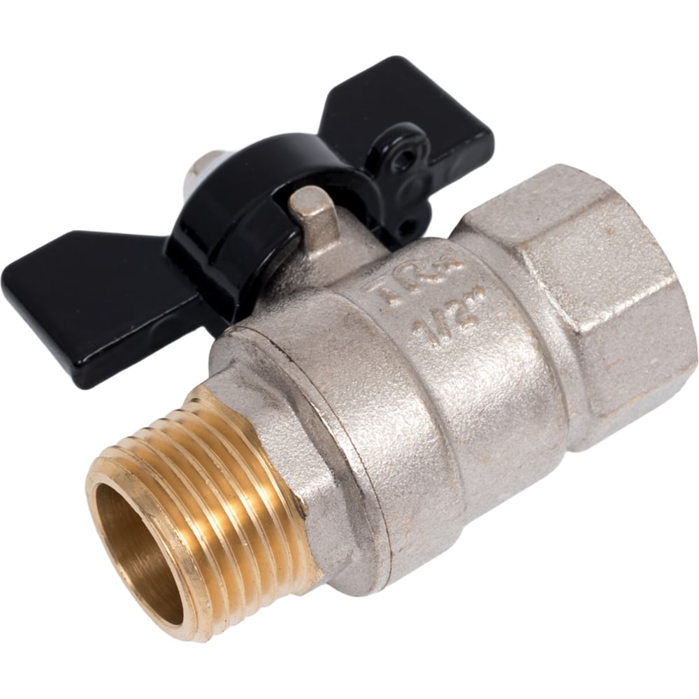 Изображение товара Шаровой кран Terma NEOS 1/2 для воды, бабочка, латунь, запорное, неразборный