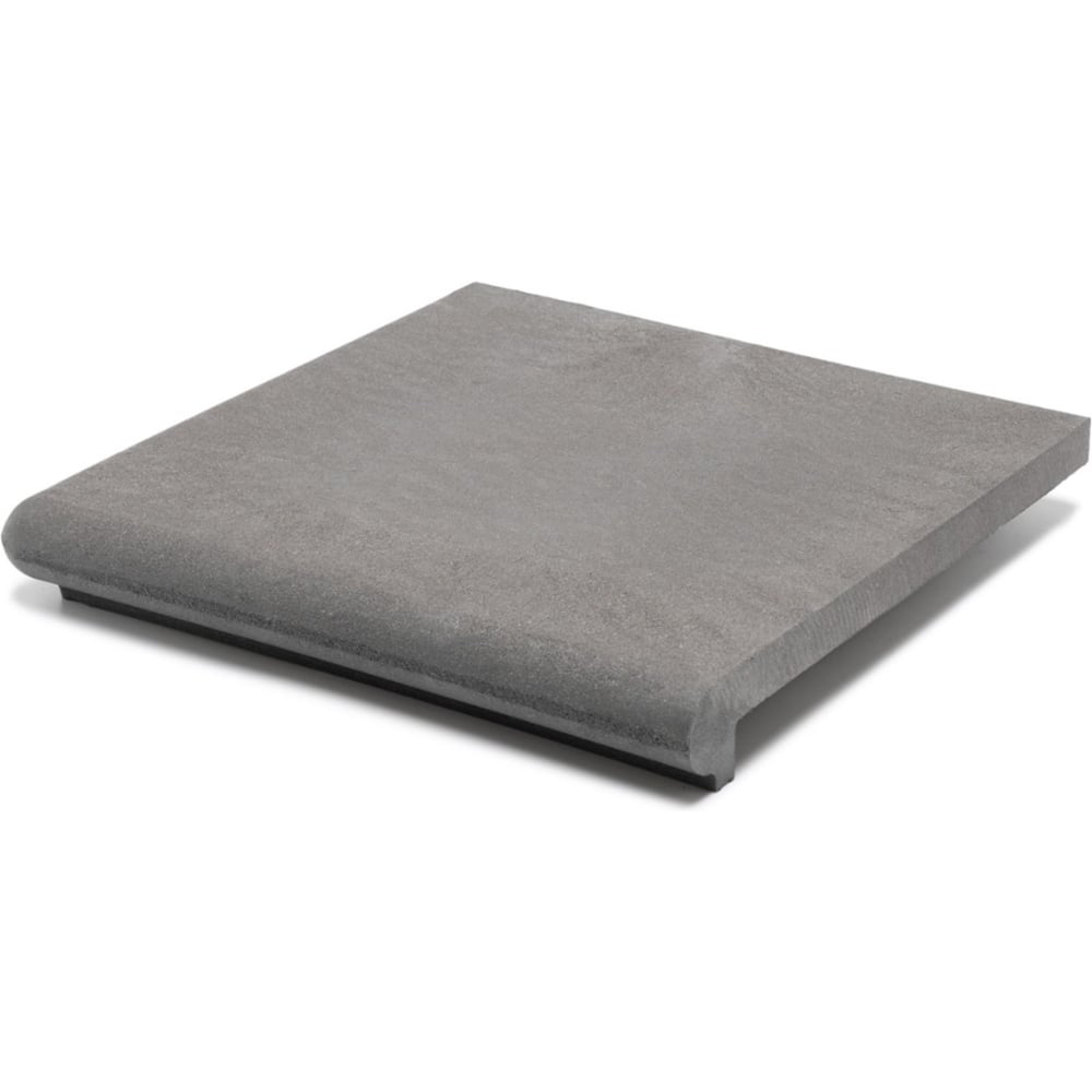 Изображение товара Ступень угловая полимерпесчаная weeco Флоренция 355х355х23мм, цвет серый ФУС1