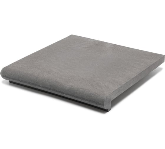 Изображение товара Ступень угловая полимерпесчаная weeco Флоренция 355х355х23мм, цвет серый ФУС1