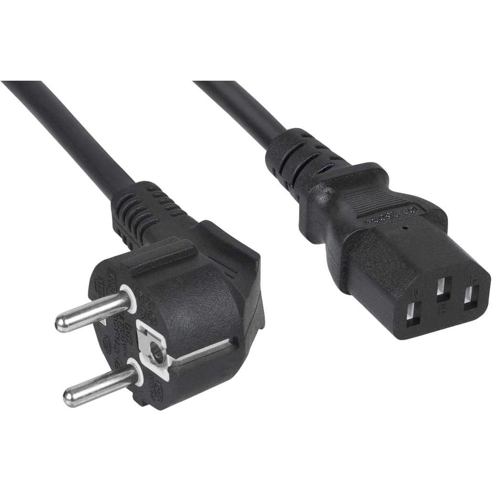 Изображение товара Кабель питания компьютера Cabeus Schuko+C13 1.8м PC-186-VDE-1.5-1.8M