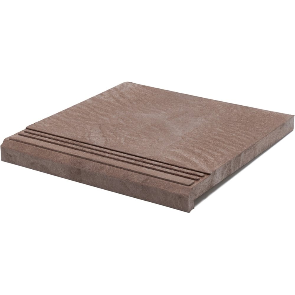 Изображение товара Ступень фронтальная полимерпесчаная Weeco Берлин 325х340х23 мм шоколад