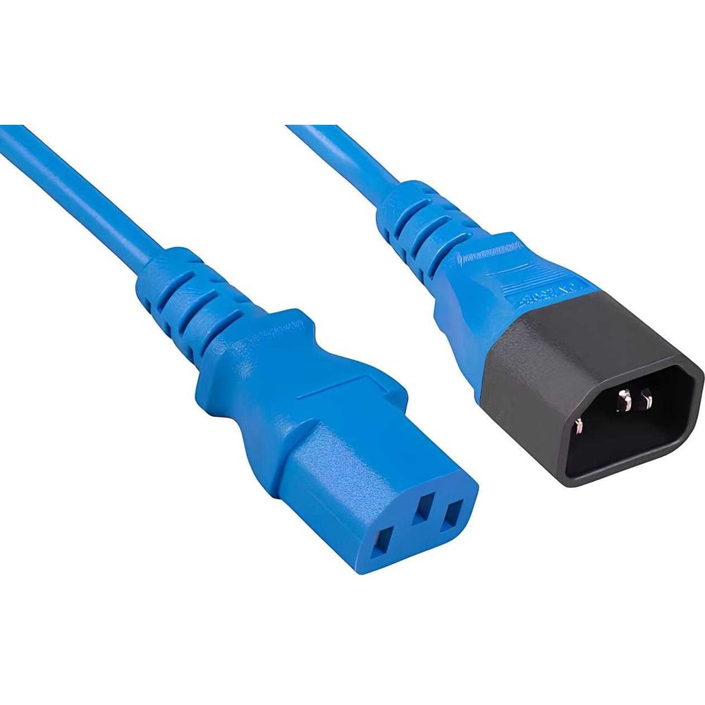 Изображение товара Кабель питания монитор-компьютер Cabeus C13 - C14 1.8м синий