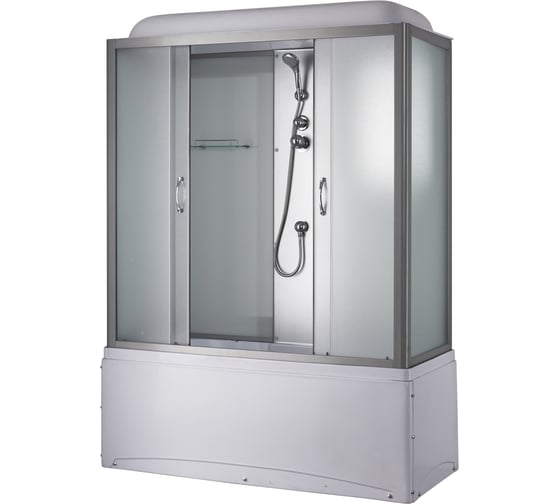 Изображение товара Душевой бокс без гидромассажа Taliente 150_70_215см, прямоугольная, матовое стекло, белые задние стенки TA-15070M